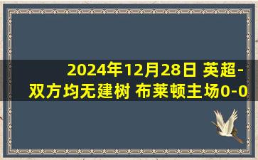 2024年12月28日 英超-双方均无建树 布莱顿主场0-0闷平布伦特福德